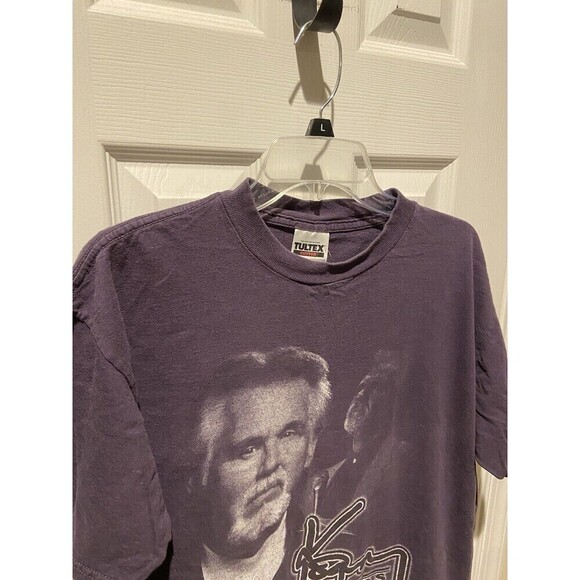 Kenny Rodgers Shirt  Vintage 90s Music Concert Folk Tultek Large Retro Purple - Picture 4 of 8